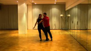 Zouk lessons Germany. Beginners. 18.10.15. Combi: the door, turning together, bum. rev. & elastic
