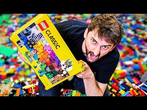 POURING 5 THOUSAND LEGOS IN OUR SKATEPARK?!