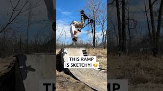 This Ramp Is Sketchy! 😬🛴 @HaydenAndersonShorts #shorts #shortvideo #viral #tricks #amazing