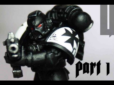 How to paint Black Templars Space Marines part 1 by Lester Bursley