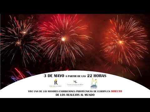 Exhibición pirotécnica Cruces y Fuegos de Mayo de Los Realejos