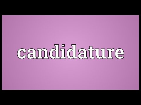 Header of candidature
