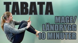 10 Minuter Tabata För Mage & Ländrygg