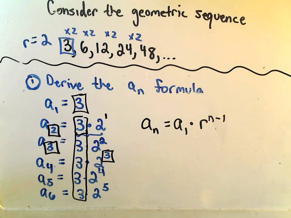 recursive formula for geometric sequence