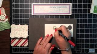 Stampin' Up!  Tutorial Jolly Bingo Bits Top Note Pouch