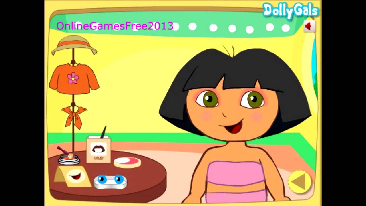 Dora The Explorer Online Games Dora Royal Makeup Game - YouTube