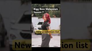 Bigg Boss Malayalam Season 7 Prediction List