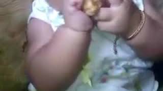 My baby bohay lagi ngemil