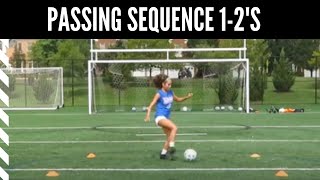 Soccer Shooting Drills: Passing Sequence of Several 1-2’s