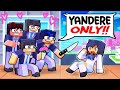 ONE GIRL in an ALL YANDERE Minecraft School!