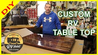 How To Build A Custom Wood RV Dinette Table Top - DIY – 2x6 Easy Project