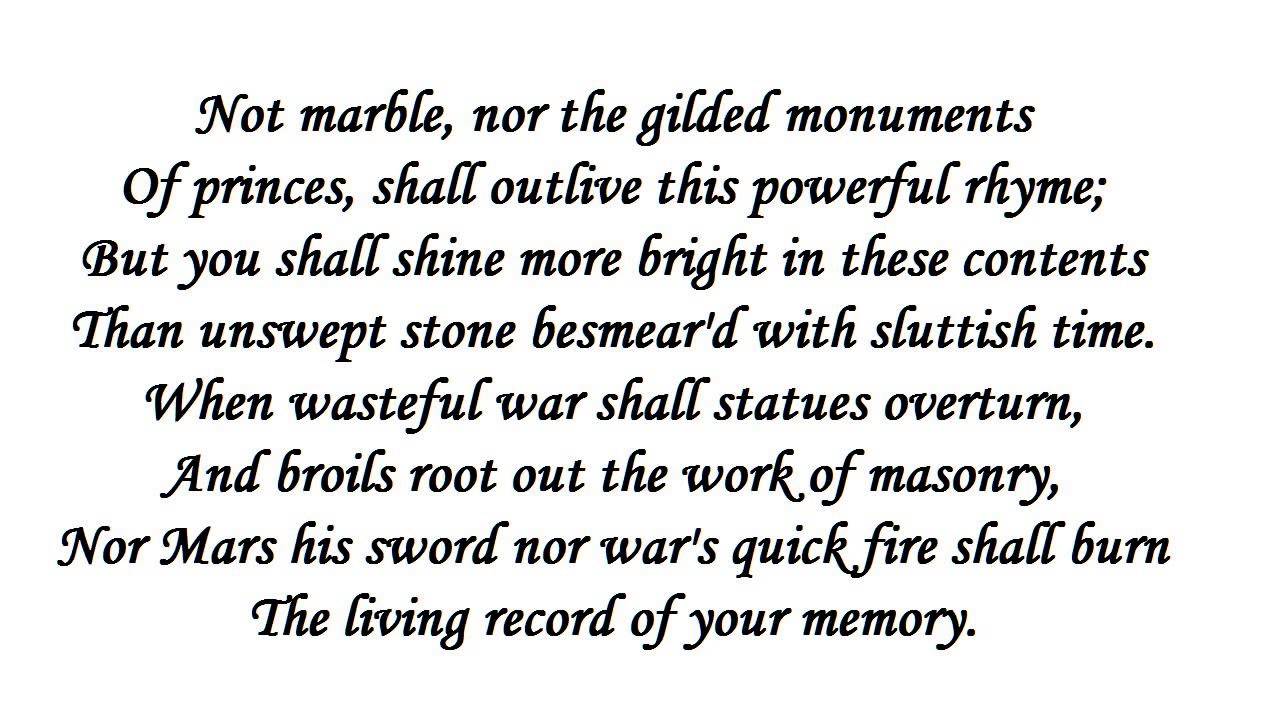 a description of the many factors used to analyze sonnet 55 by william shakespeare and licia by gile a description of the many factors used to analyze sonnet 55 by william shakespeare and licia by gile