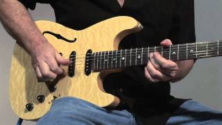 Luna Deco Ste Semi Hollow Electric Guitar