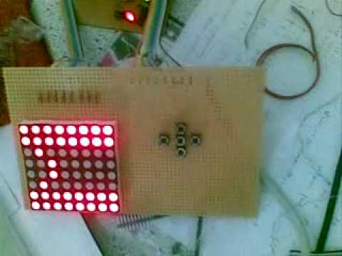 Avr Led Matrix. 0:22. I love PM Atmega16 microcontroller with a 8x8 led 