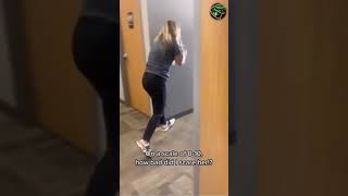 Funny Scare Cam - Girl Kisses The Ground