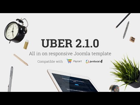 Uber - Responsive all in one Joomla template - Intro Video