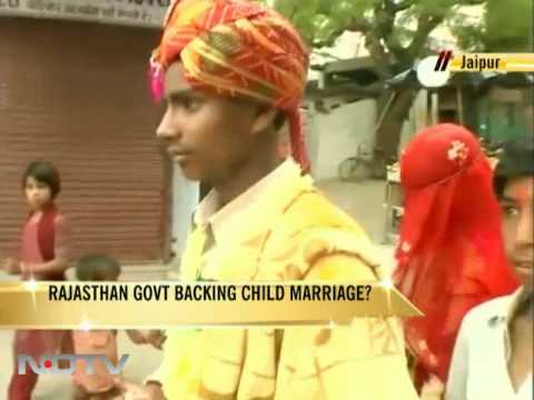 Rajasthan government promotes child marriage