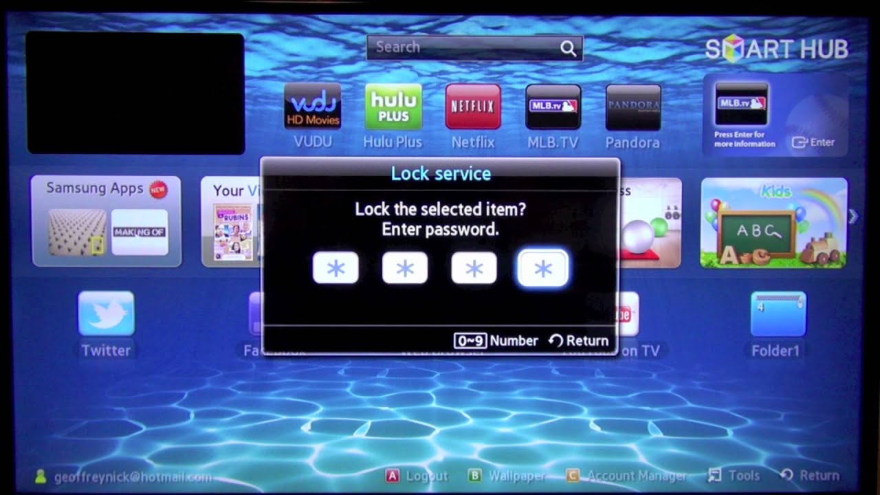 How to Enable Passcode Lock for Apps on Samsung SmartTV - YouTube