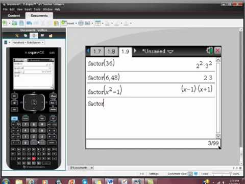 Factoring Programs For Ti-84