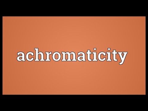 Header of achromaticity