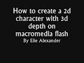 tutorial 2d 3d depth on flash cartoon animation