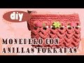 Tutorial Monedero "Fer" hecho con anillas de lata parte 1