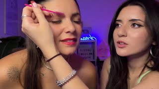 ASMR Trying To Give My Friend Tingles pt. 2 😴 Tracing, Brushing, Personal Attent