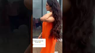 Actress Malavika Mohanan Flaunts Her Long Hair