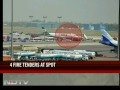 Plane returns to Delhi airport after fire