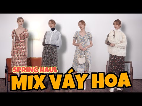 WEMIX 5 | 8 IDEA VÁY HOA CHO MÙA XUÂN XANH MƯỢT shopeehaul zara localbrand