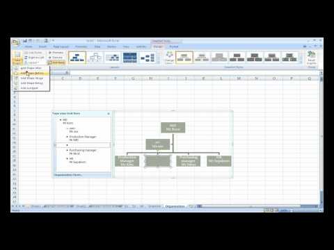 การสร้าง Organization Chart