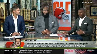 Nfl Live Trade Shedeur Sanders - Ryan Clark On Browns Name Joe Flacco As Starting Quarterback.