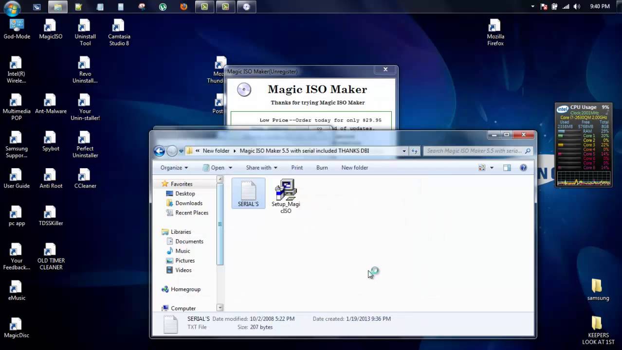 MAGIC ISO 5.5 FREE AS ALWAYS:) NEW SERIAL JULY 28 2013