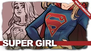 Super Girl My Drawing Process Walkthrough Drawingwiffwaffles