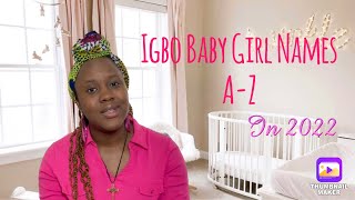 Igbo Baby Girl Names