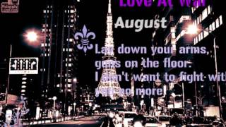 Watch August Love At War video