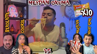 10 Noodle Yedim Asmr Meydan Okuma .Abi.official , Cookieasmr
