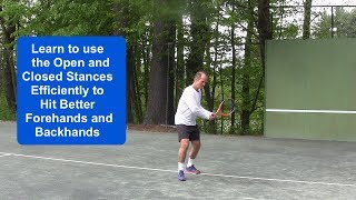 Tennis Instruction: The Ideal Stances on your Groundstrokes –Open - Closed?