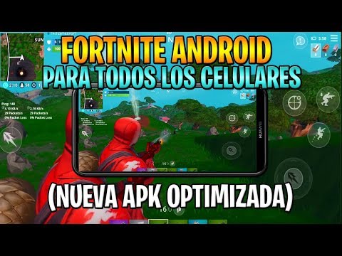 ¡¡FINALMENTE!! FORTNITE ANDROID OPTIMIZADO PARA TODOS LOS CELULARES ANDROID / DOWNLOAD APK MOD!! android mod apk