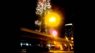 Burj Khalifa 2012 New Year Fireworks