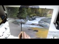 Fall Waterfall Speed Painting - Oil Paint