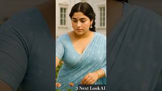 Wow The Beautiful Smile Ai Saree Model Sky Saree Royal Princess Woman