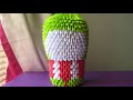 3 - Hello Kitty In A Keroppi Costume 3D Origami Tutorial