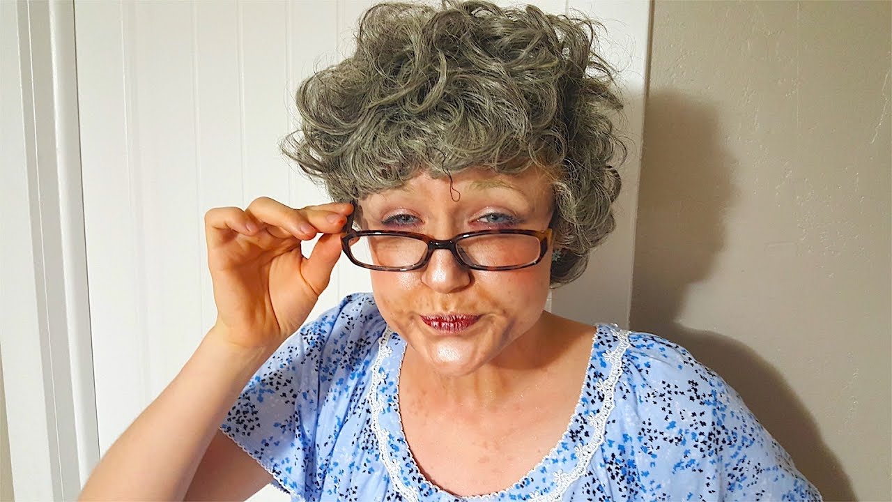 Lovely granny with glasses fan photos