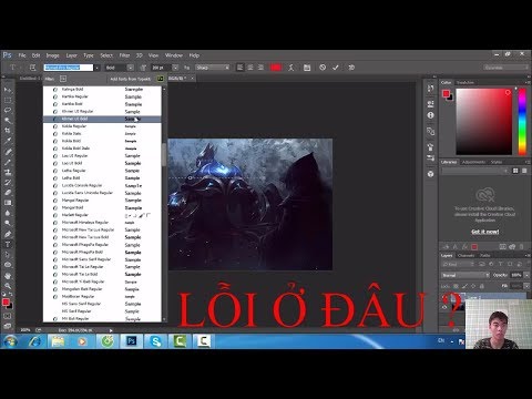 cách sửa lỗi không viết được chữ trong photoshop người mới