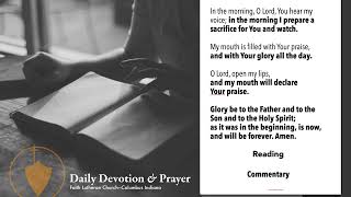 Daily Devotion and Prayer—Sept 27, 2022
