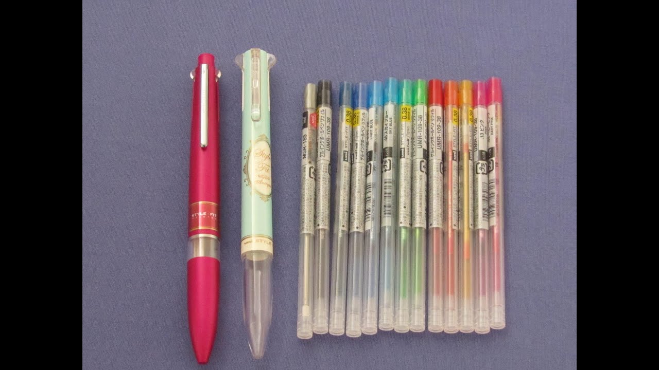 uni style fit 5 color multipens youtube uni planner