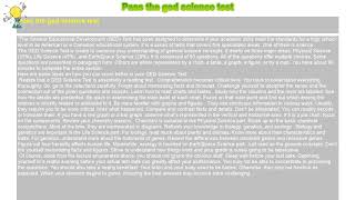 How to : Pass the ged science test
