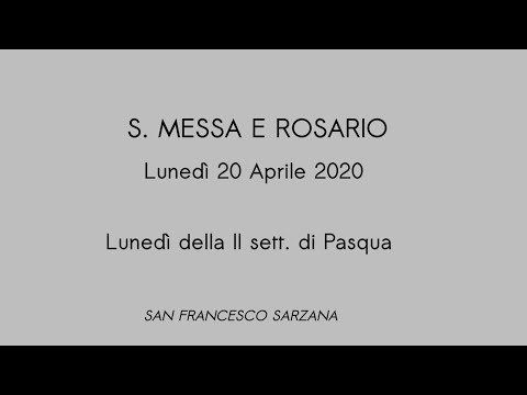 Live 17 30 S Messa E Rosario Martedi Fra L Ottava Di Pasqua 14 Aprile D Franco Pagano Laspezia Tv