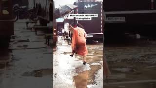 Girls Walk In During Rain